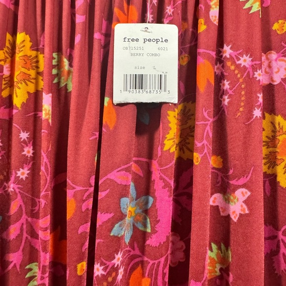 Free People Wildflower Honey Ruffle Mesh Blouse, Size L, NWT - Picture 9 of 11